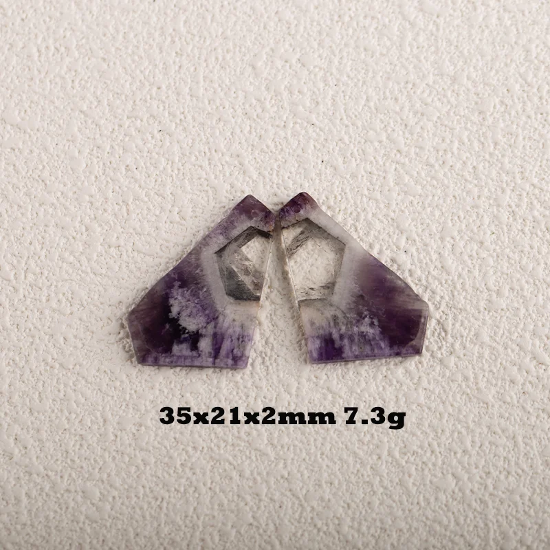 Natural Amethyst Freedom Shape Earrings Beads For Jewelry Making , Fashion DIY Earring Semiprecious Stone Jewelry Earring