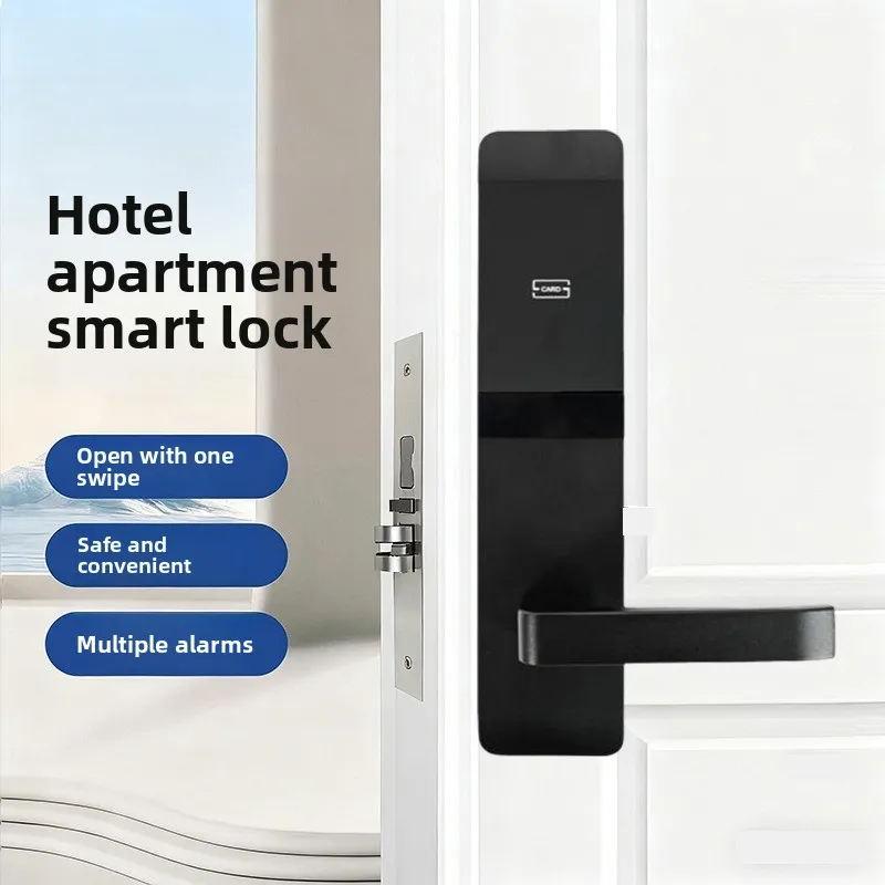 

Hotel Door Lock, Swipe Card, Electronic Lock, Indoor Wooden Door with Key, Induction Lock, Hotel Apartment , B&B Smart Door Lock