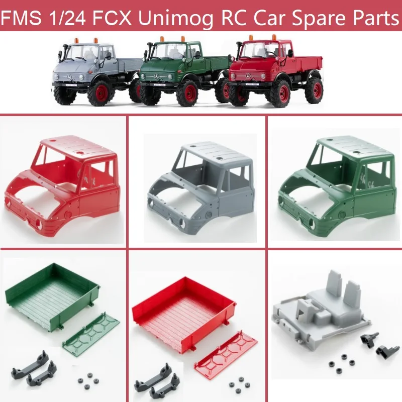 FMS 1/24 FCX Unimog Radio Control Car Spare Parts Body Shell Hopper Girder