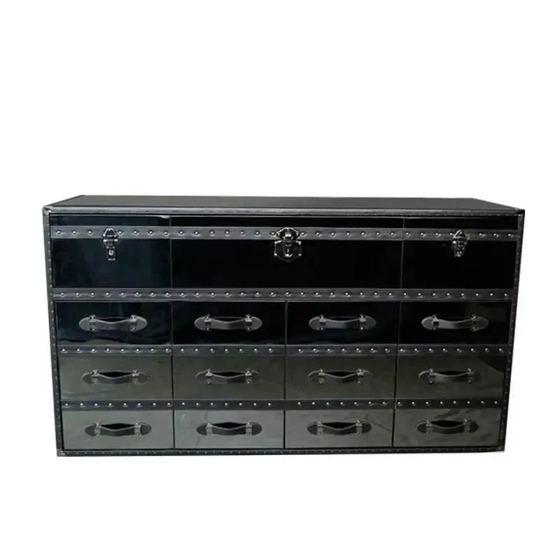 Cabinet Living Room Furniture Style Decorative Storage Modern Color Stainless Steel