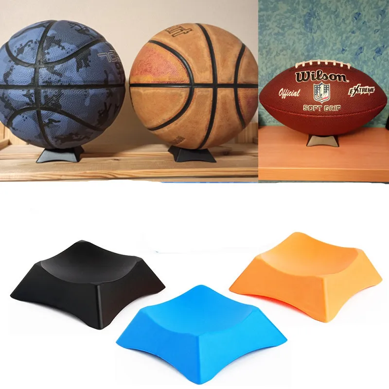 Soporte de exhibición de 3 piezas para pelotas de juguete, Base de soporte para fútbol, voleibol, baloncesto, fútbol, Rugby, laberinto de cristal