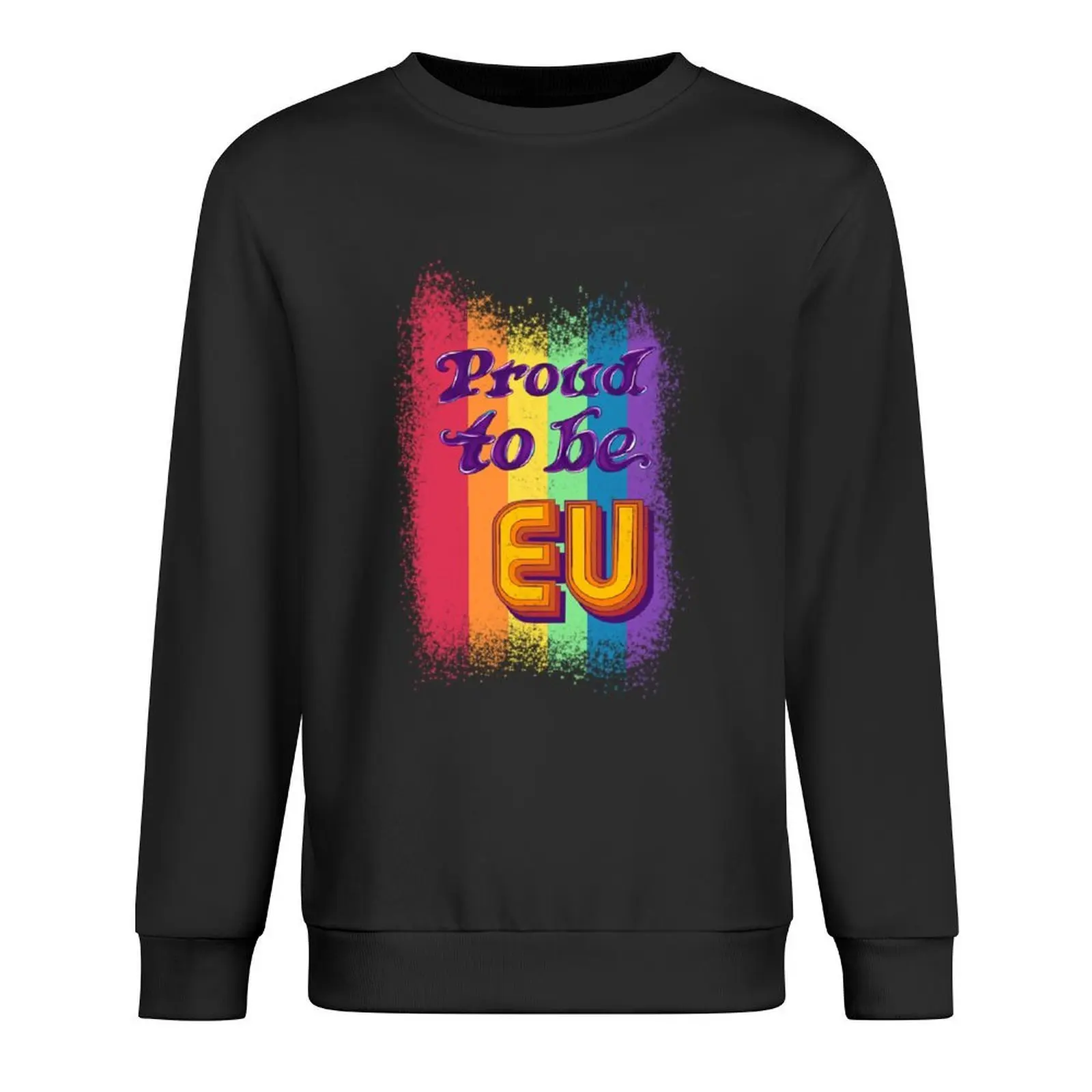 

Proud to be EU Pullover autumn jacket men korean style clothes men clothes anime clothing men's sweatshirt