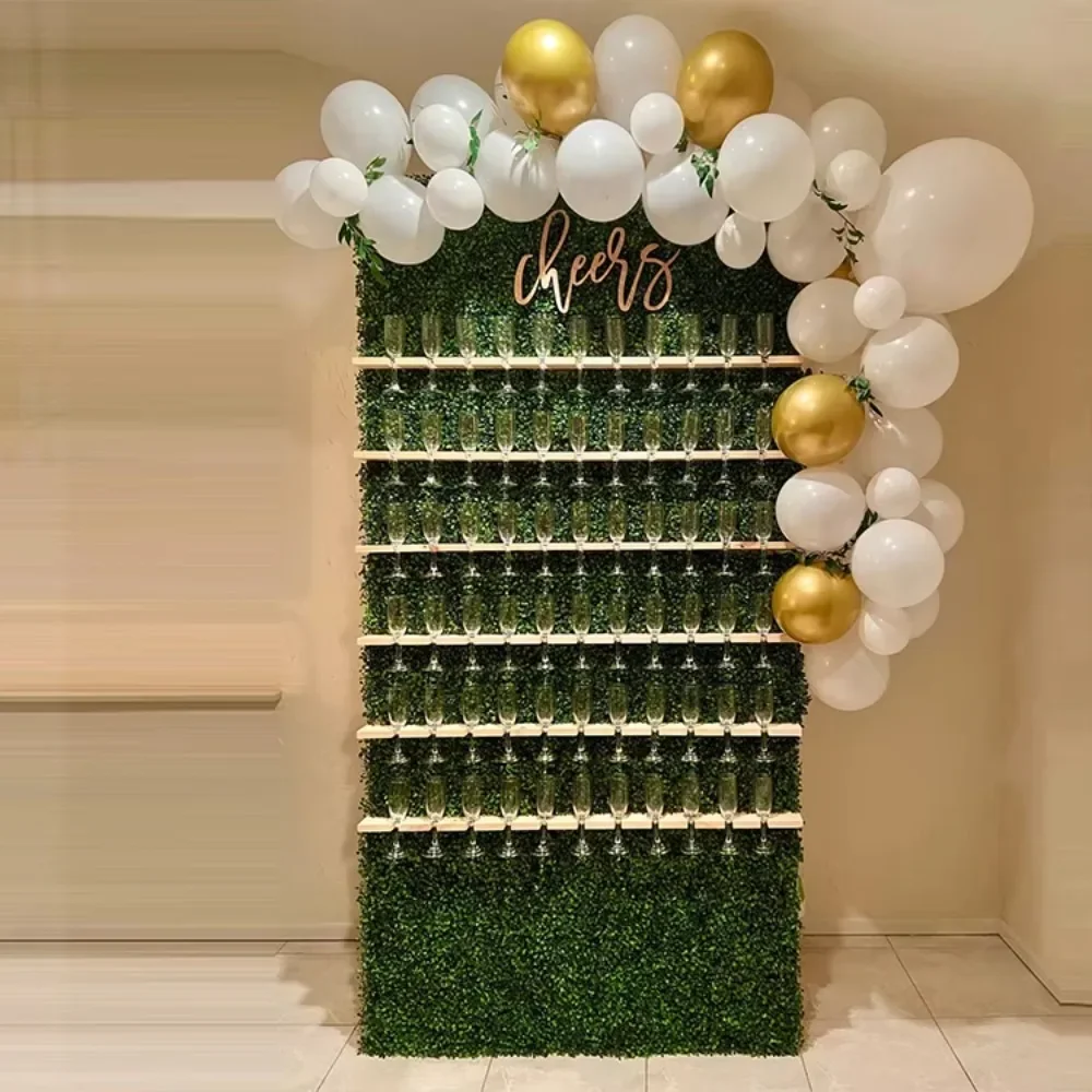 

Декорации для мероприятий и вечеринок: зеленая акриловая стена для шампанского, украшения для свадьбы и помолвки