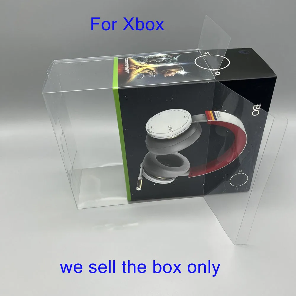 Clear transparent box For Xbox Starry Sky Earphones limited collection display PET  protective box