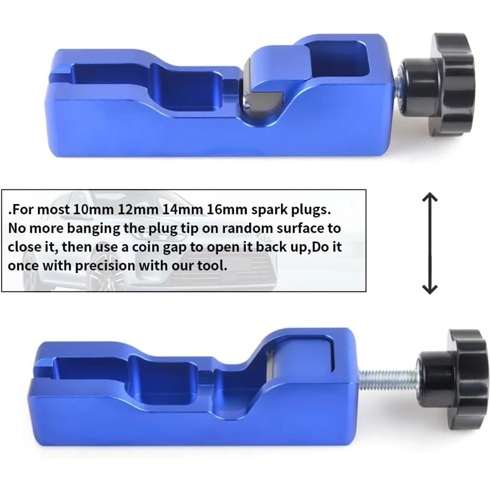 1set Automotive Tool Caliper Adjustment Tool, Suitable for Most 10mm 12mm 14mm Spark Plugs
