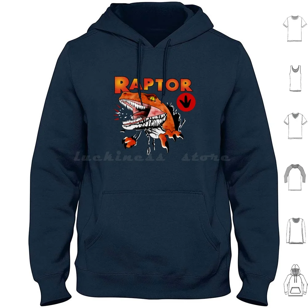 Ghost World Raptor Hoodie cotton Long Sleeve Ghost World Raptor Dinosaur Enid Enid Coleslaw Blue Blue Raptor Daniel