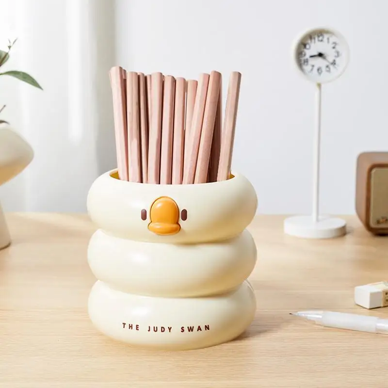 Цветной органайзер для карандашей, офисный держатель для ручек, милые канцелярские принадлежности, настольные аксессуары, вместительные держатели для карандашей