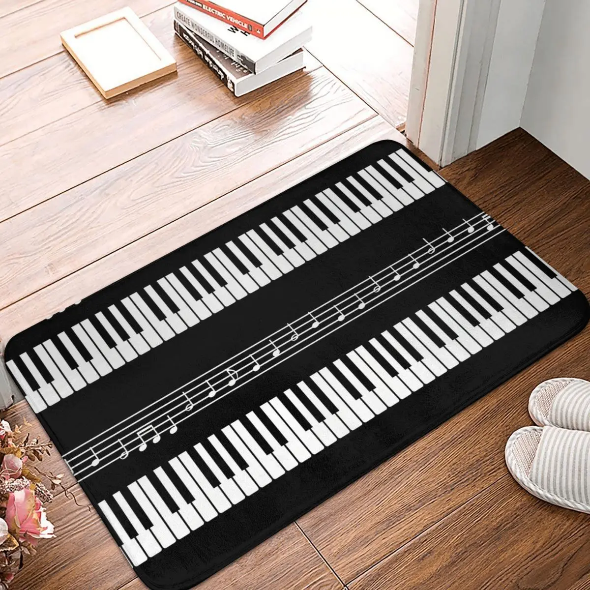 Piano Organ Keyboard Best Non-Slip Carpet Doormat Living Room Bathroom Mat Entrance Door Decor Rug