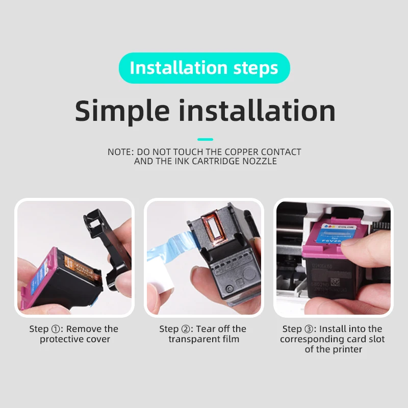 APAPLIK Remanufactured 67XL Ink Cartridge Replacement for HP 67 XL 67XL DeskJet Plus 2732 2755 4152 4155 4158 Envy 6052 6058