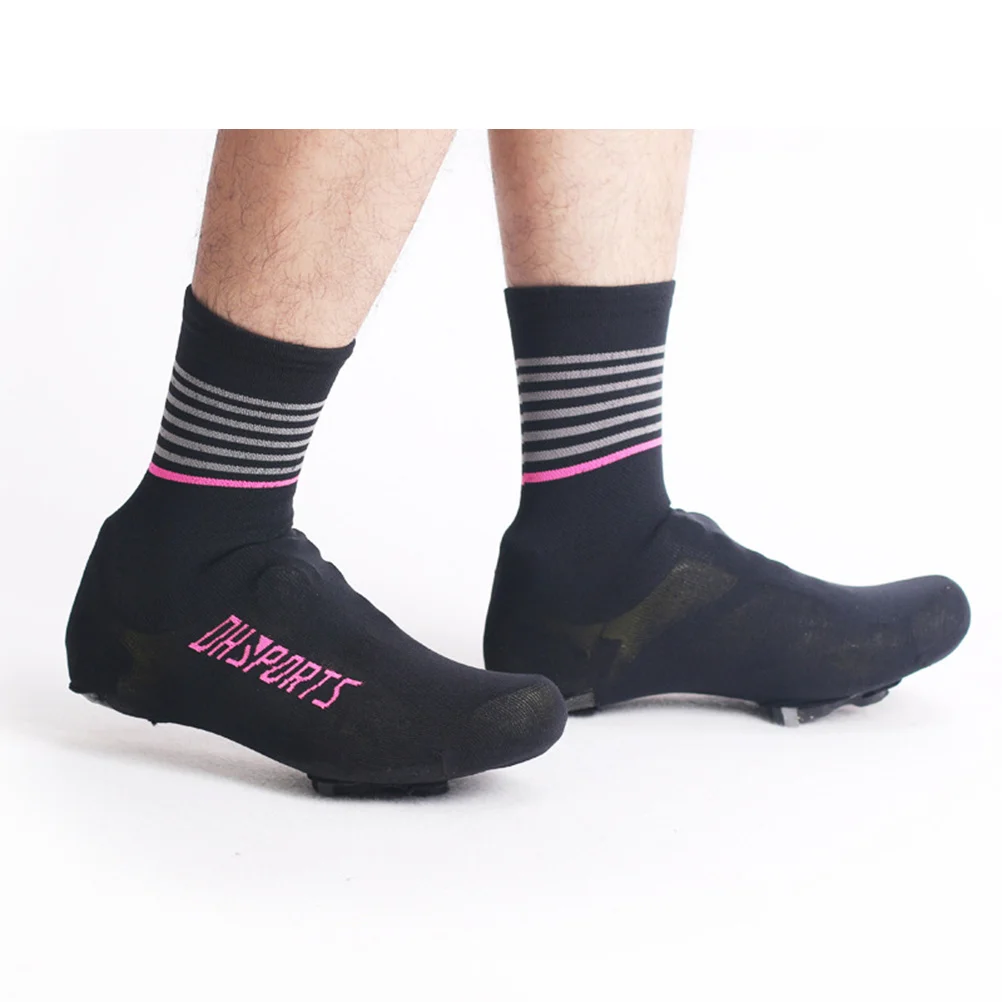 

1 пара чехлов для обуви с велосипедным замком, водонепроницаемые, теплые, высокоэластичные, противоскользящие, велосипедные, пылезащитные, уличные бахилы для верховой езды для мужчин