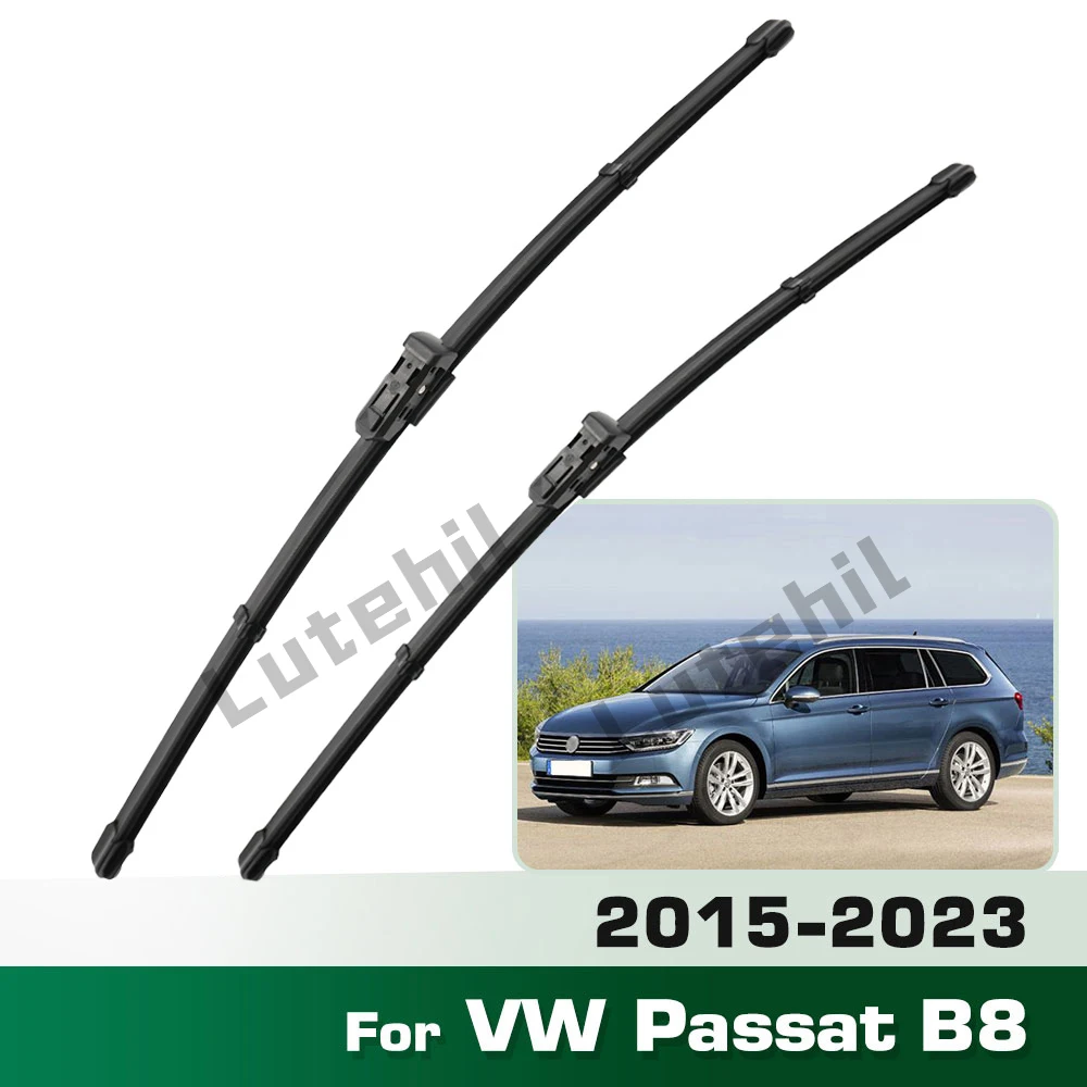 Scheibenwischer LHD Frontwischerblätter Für VW Passat B8 2015 - 2023 Windschutzscheibe Windschutzscheibe Sauberes Fenster Auto Regenbürsten 26 "+ 18"
