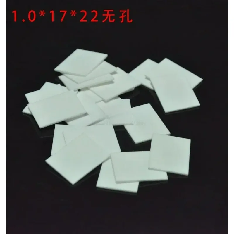 100 pcs TO-247 Alumina Ceramic Thermal Insulation Sheet MOS Transistor IGBT High-power Heat Dissipation Gasket 17 * 22