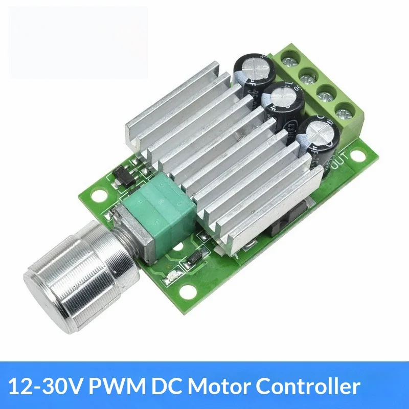 PWM DC motor speed controller 12V24V10A high-power DC controller speed regulation, temperature regulation, and dimming switch