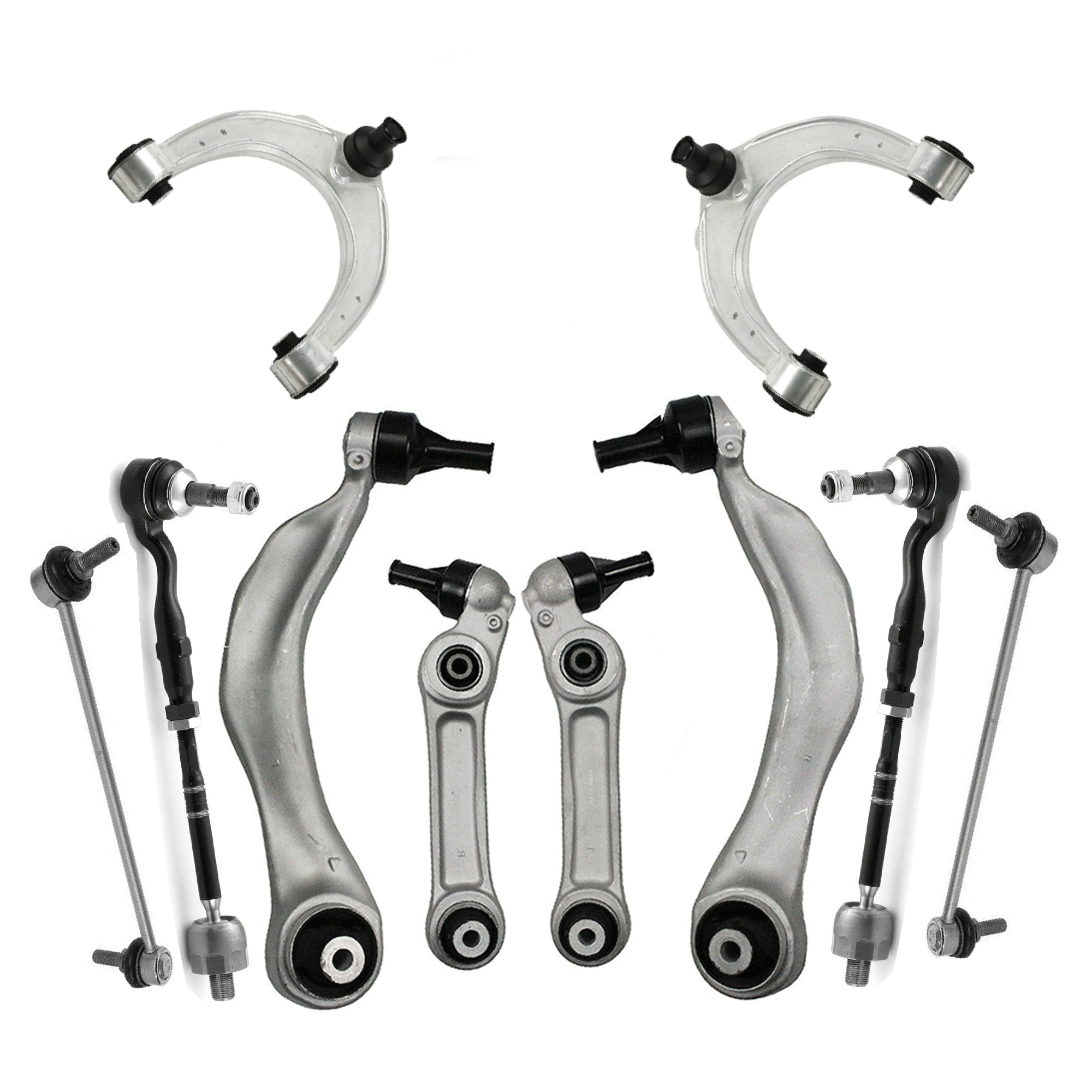 10PCS Front Suspension Steering Upper Lower Control Arm Kit for BMW F07 F01 F02 F03 F04 535d 535i 550i 730d 750i 740Li xDrive