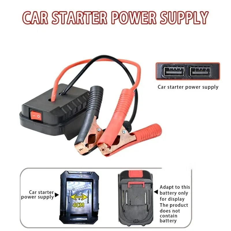 

Car Jump Starter for Makita Battery with USB Port Portable Car Battery Booster Lithium Batteries Emergency Start Power Tools