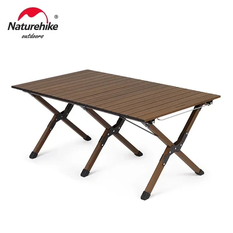 Naturehike Roll Table Folding Picnic Camping Portable Aluminum Hanging Rack Outdoor Roll-up for Travel Dining Table