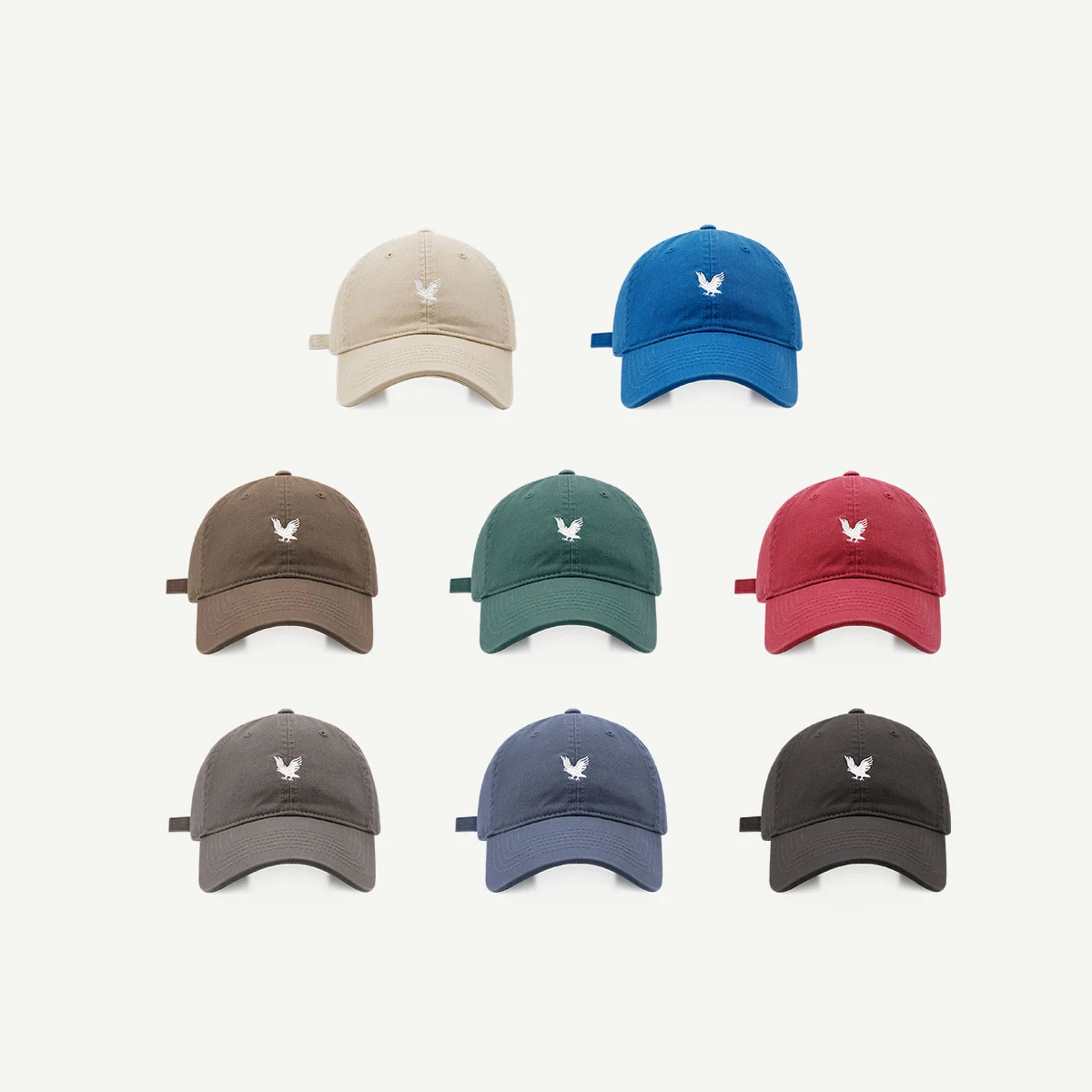 الربيع القطن قابل للتعديل قبعة بيسبول الرجال النساء الكرتون النسر التطريز في الهواء الطلق Snapback قبعة للجنسين