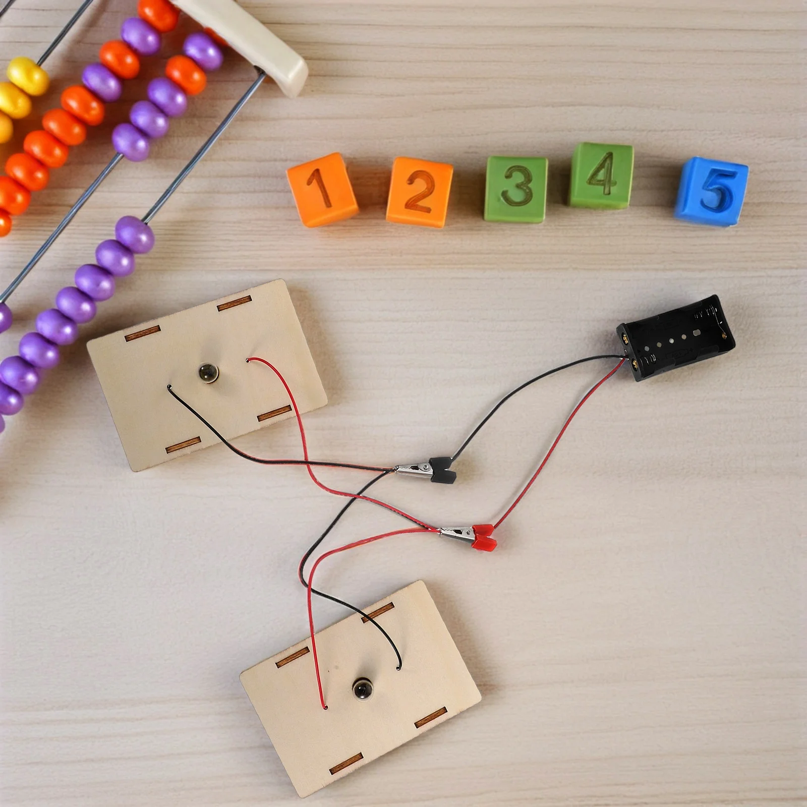 

Series and Parallel Circuit Experiment Kit Tool Electricity Science Electrical Discovery Wood 's Kits Pupils