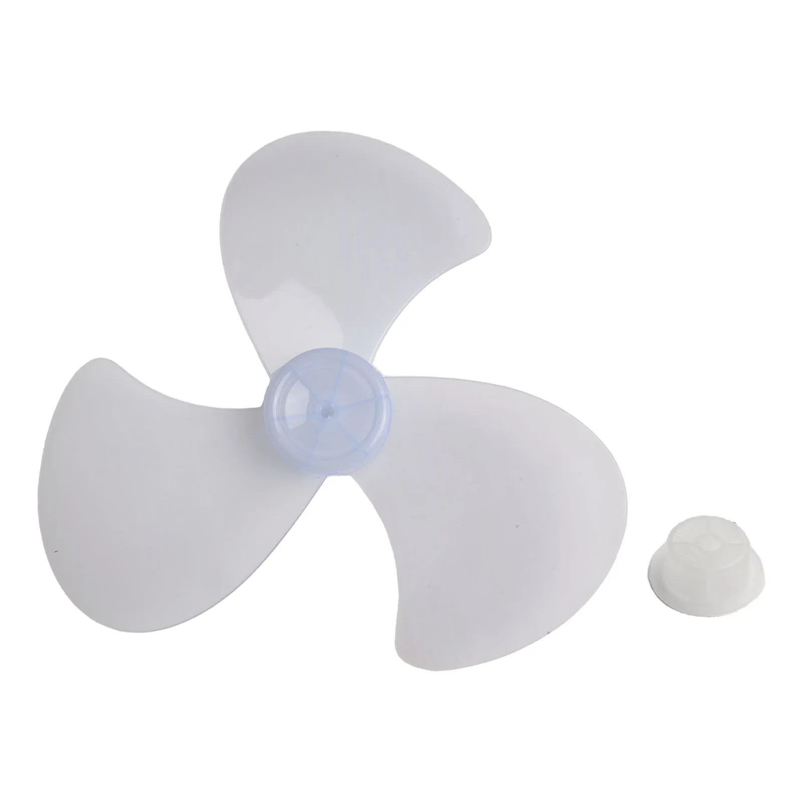 

1 Pcs 16 Inch Plastic Fan Blade Three Leaves With Nut Cover For Household Standing Pedestal Fan Accessories