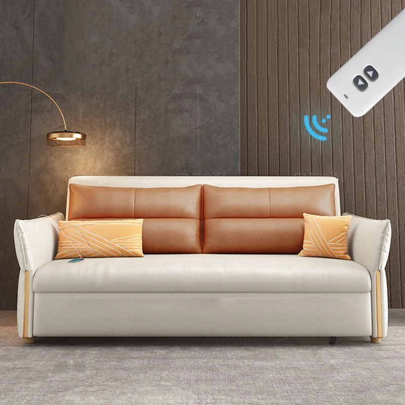 USB Electric Soft Couches Simple Square Comfortable Balcony Nordic Sofa Bed Modern Designer Divano Letto Living Room Furniture