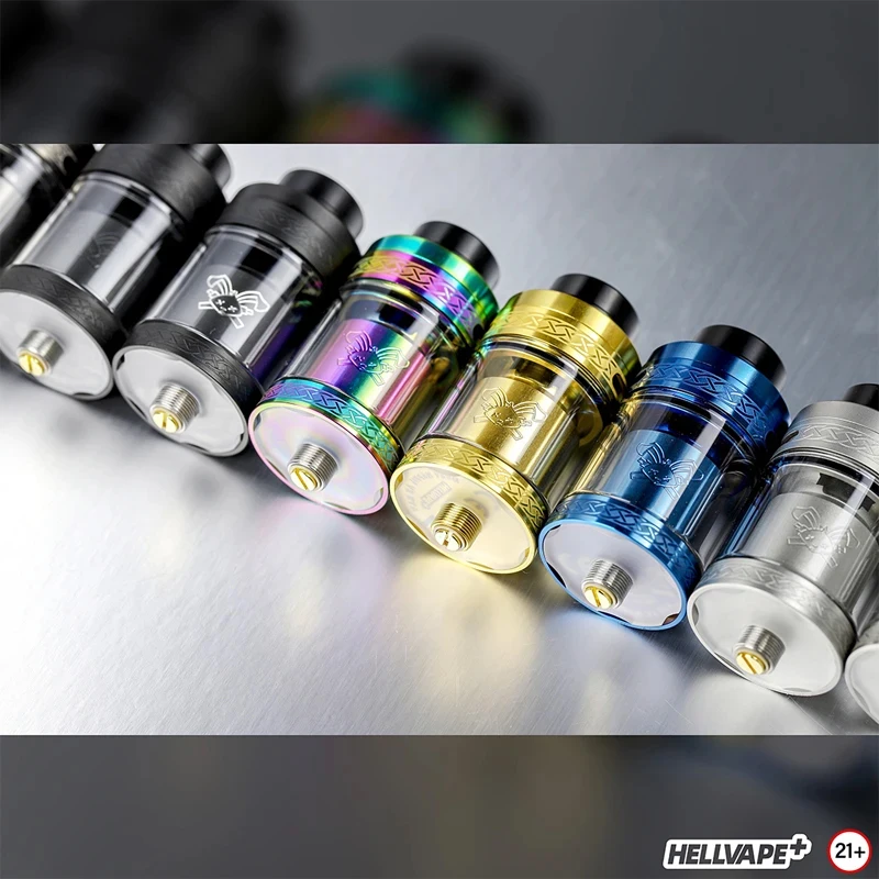Hellvape ถัง Rta V2กระต่ายตายความจุ5มล. 25มม. เครื่องฉีดน้ำบุหรี่อิเล็กทรอนิกส์แบบเต็มรูปแบบสำหรับ510กล่อง Capo