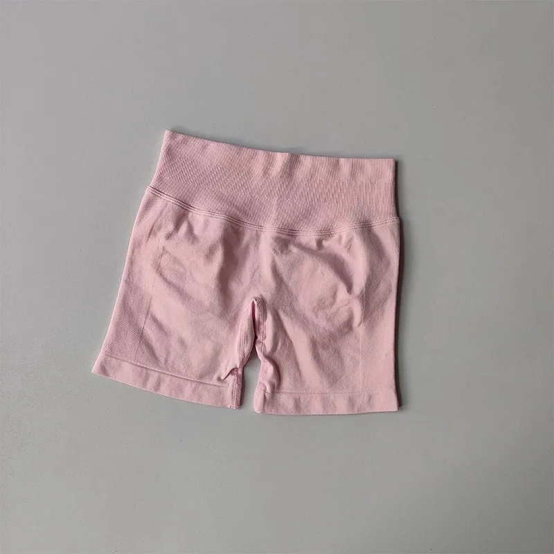 Hochgeschnittene Yoga-Hose Fitnesshose Sommer Hochelastische Oberschenkel-Trainingshose Pfirsich-Gesäß-Lifting-Übungs-Dreipunkt-Shorts – Detail 19