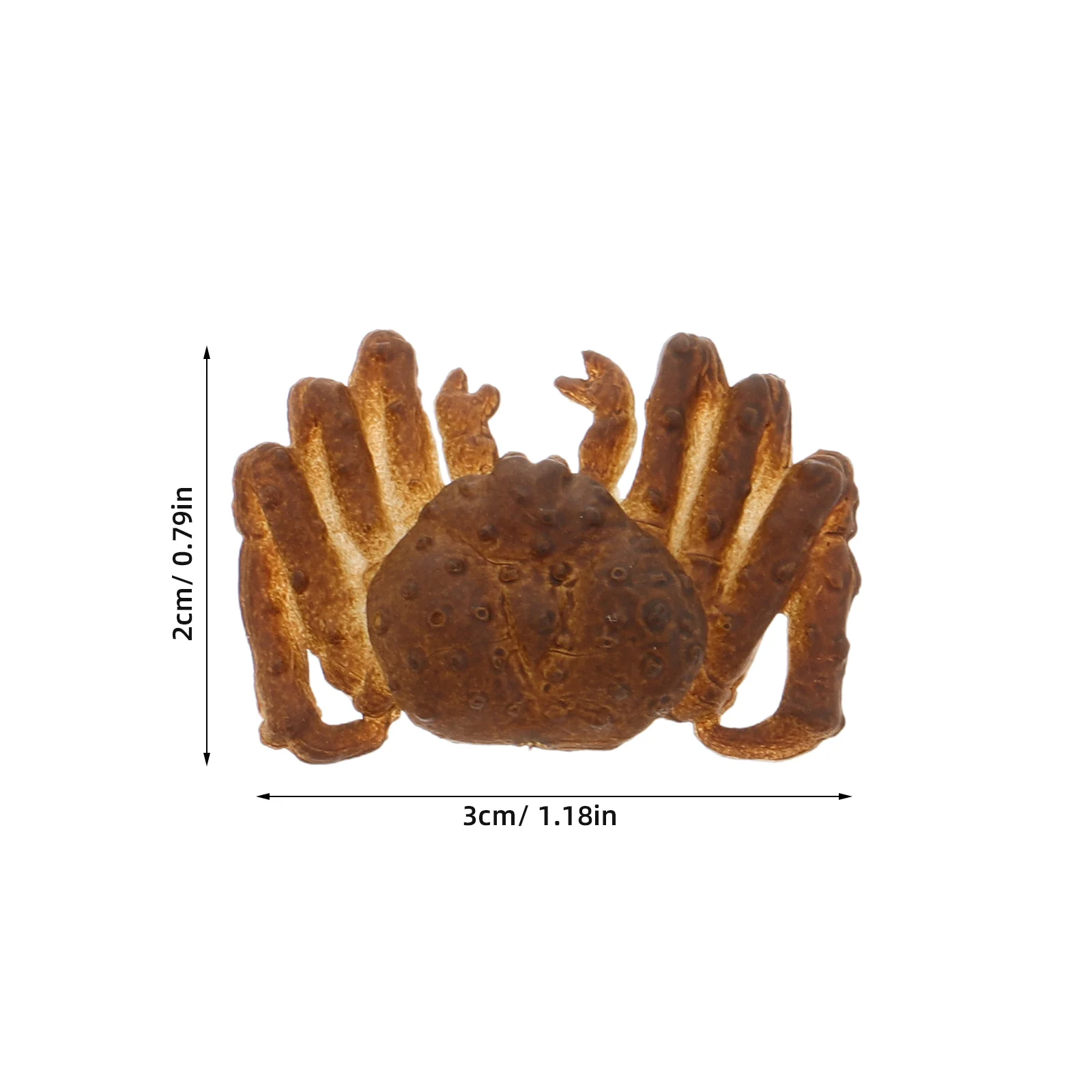 10 قطع من ديكور السلطعون الاصطناعي الواقعي، دعامة مصغرة للمأكولات البحرية للمطبخ والمطعم، محاكاة السلطعون المطبوخ نابض بالحياة