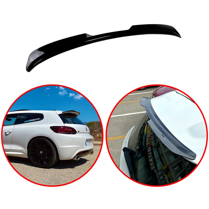 

High Quality ABS Car Rear Wing For Volkswagen Scirocco R GTS 2015-2019 Spoiler Glossy Black Or Carbon Fiber Look Body Kit