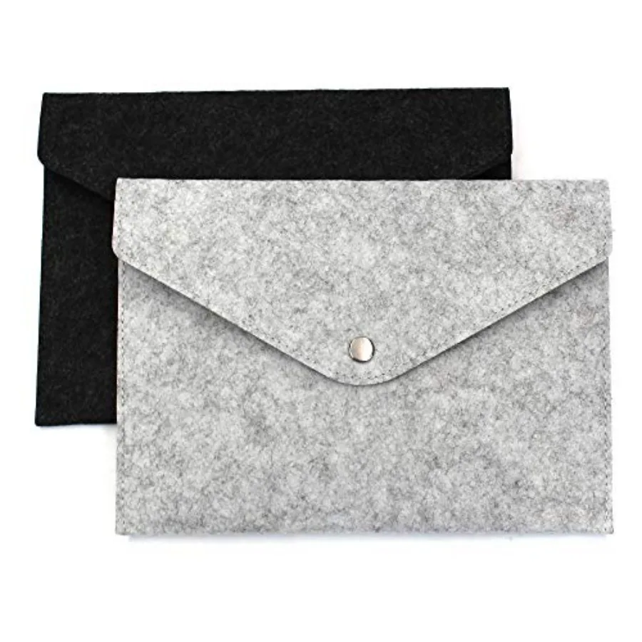 

2 Pack of A5 File Folders Felt Folder Expanding Document Folder Portable Felt Holder Documents Folders Briefcase Bag