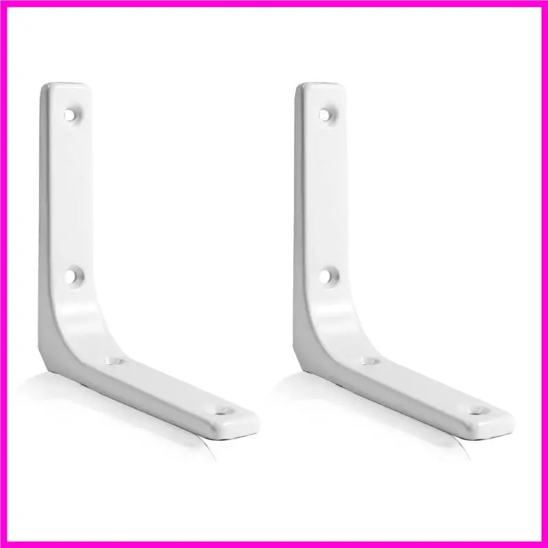 57BE 4Pcs Wall Mounted Floating Shelf Support Brackets for Enhances Storage Solution