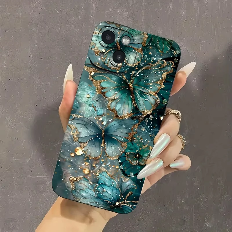 حافظة لهاتف آيفون 16 14 13 12 11 15 Pro Max 16E Mini 7 8 Plus XS XR X SE غطاء غير لامع مقاوم للصدمات #3