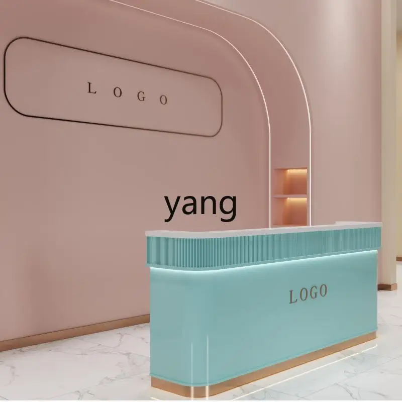 LMM multifunctional paint checkout page Bar Beauty salon Reception desk Consultation desk