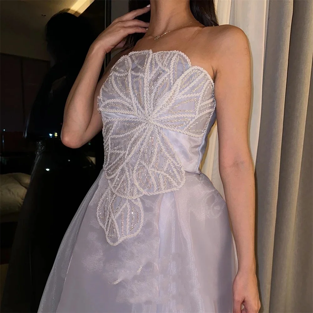 Off shoulder pleats, elegant floor mop, strapless A-LINE evening dress, floor mop, formal occasion custom dress 2024 new