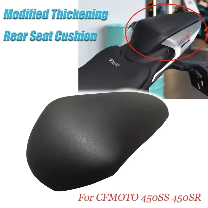 

Подходит для CFMOTO 450SS 450SR 450NK 2022 2023 2024, модификация подушки заднего сиденья мотоцикла пассажира с мягким задним обтекателем
