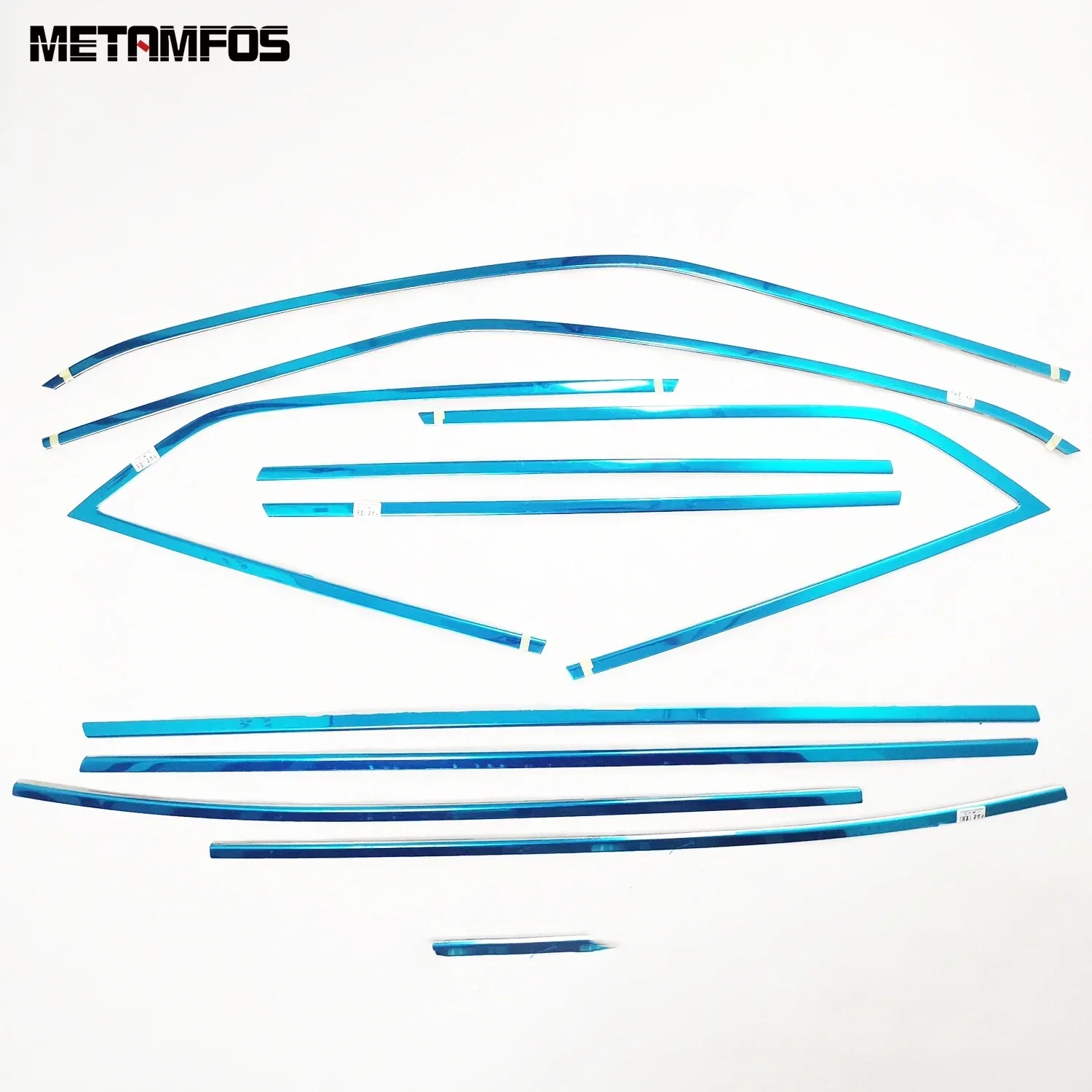 العلوي + السفلي إطار النافذة عتبة النافذة غطاء صب الكسوة ملصق لشروليه السترة 2019 2020 2021 2022 اكسسوارات السيارات التصميم #2