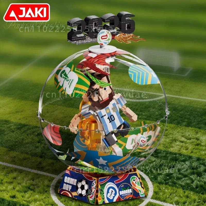 

JAKI Ball of Vision Building Blocks 2026 New Football Cup Assembly Model Toy Ornament Collectible Gift for Boyfriend on Holidays