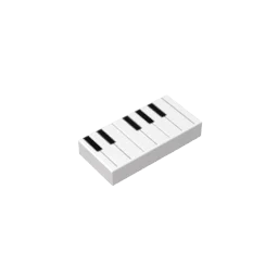 Gobricks GDS-566 Fliese 1 x 2 mit Nut, kompatibel mit Lego 3069 30070 Teilen, technische DIY-Bausteine für Kinder