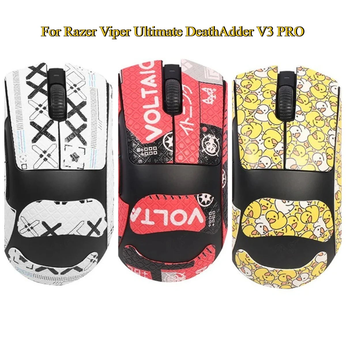 

Professional Grade Handmade Grip Tape for Razer Viper Ultimate DeathAdder V3 PRO Anti Slip & Sweat Sucking