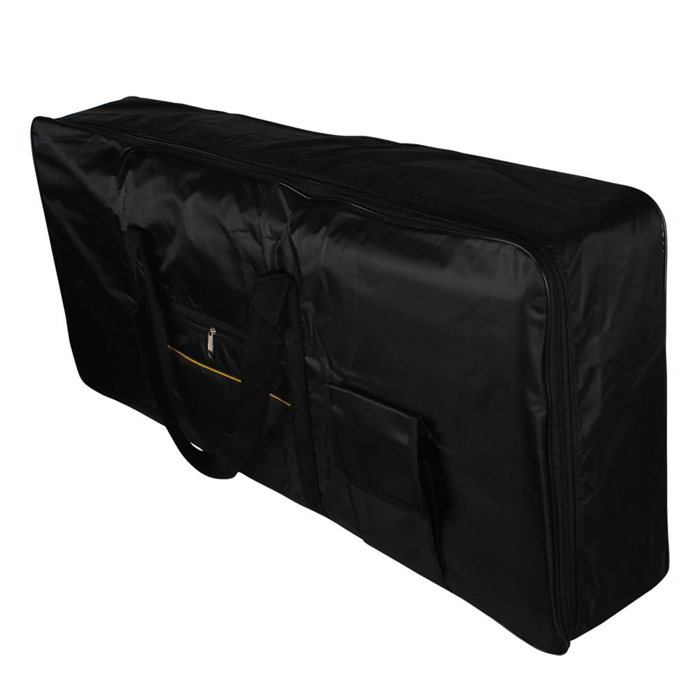 Black 61 Keys Keyboard Case Waterproof Piano Bag Fashionable Appearance Protection Against Scratches Lightweight Oxford Fabric