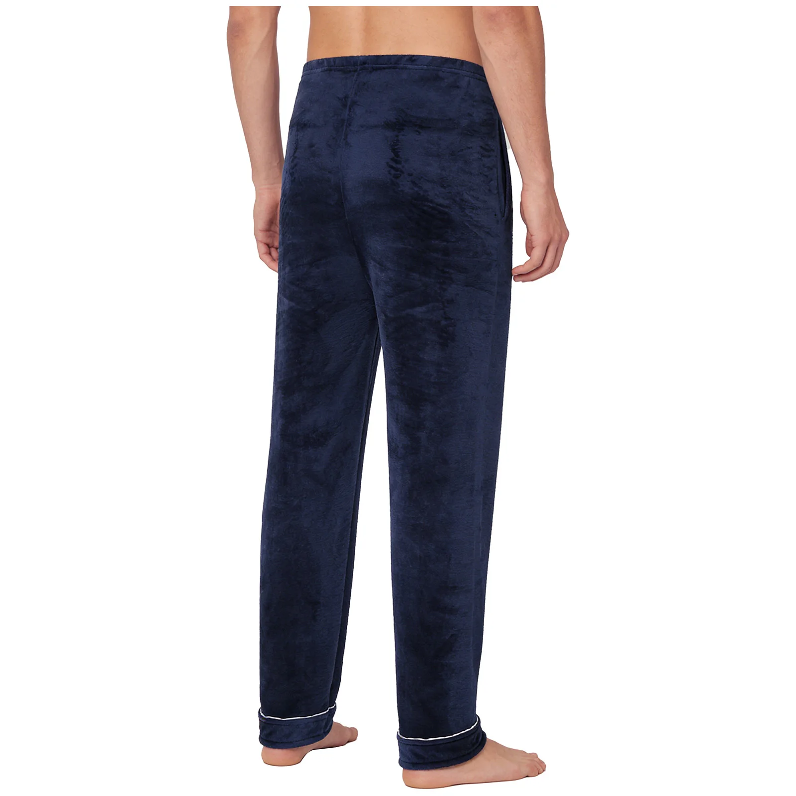 大人メンズフランネルパジャマパンツ弾性ウエストバンド豪華な暖かいナイトウェアズボンホームウェアスリープウェアラウンジレジャータイム用