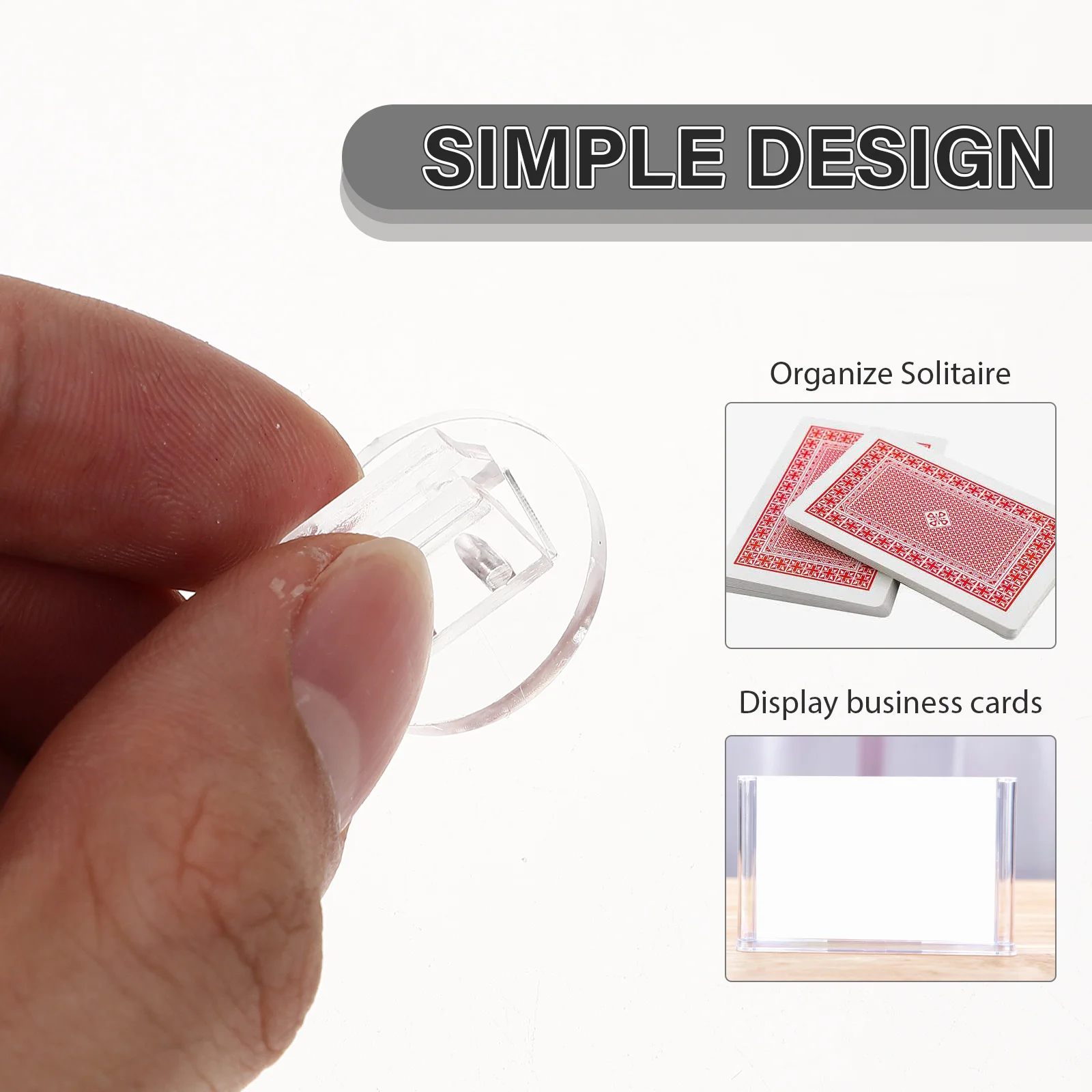 책상용 명함 디스플레이 홀더 100개 투명 정리함 스탠드 카드 여러 개