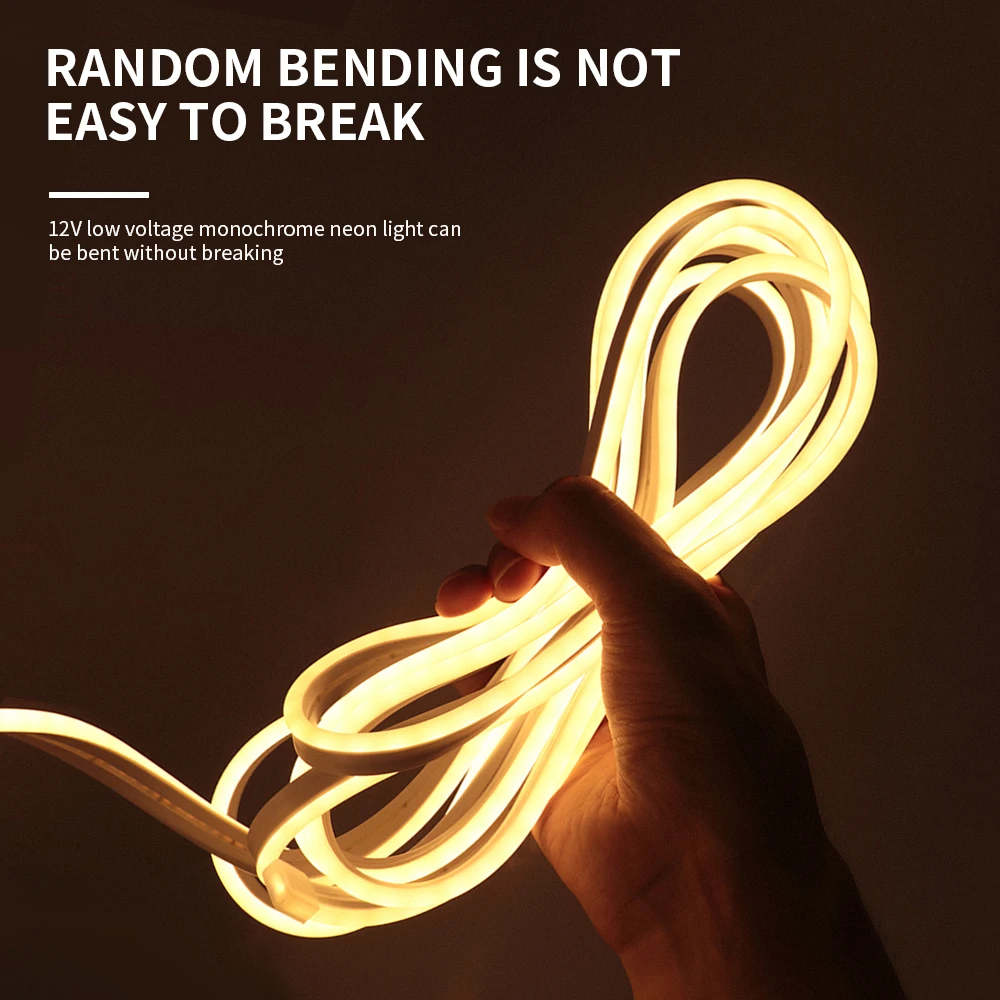 Hand Scan Touch Sensor Dimmable LED Strip Light Neon Sign 5V 12V Smart Penetrable Wood 6X12MM Kitchen Cabinet TV Backlight Lamp