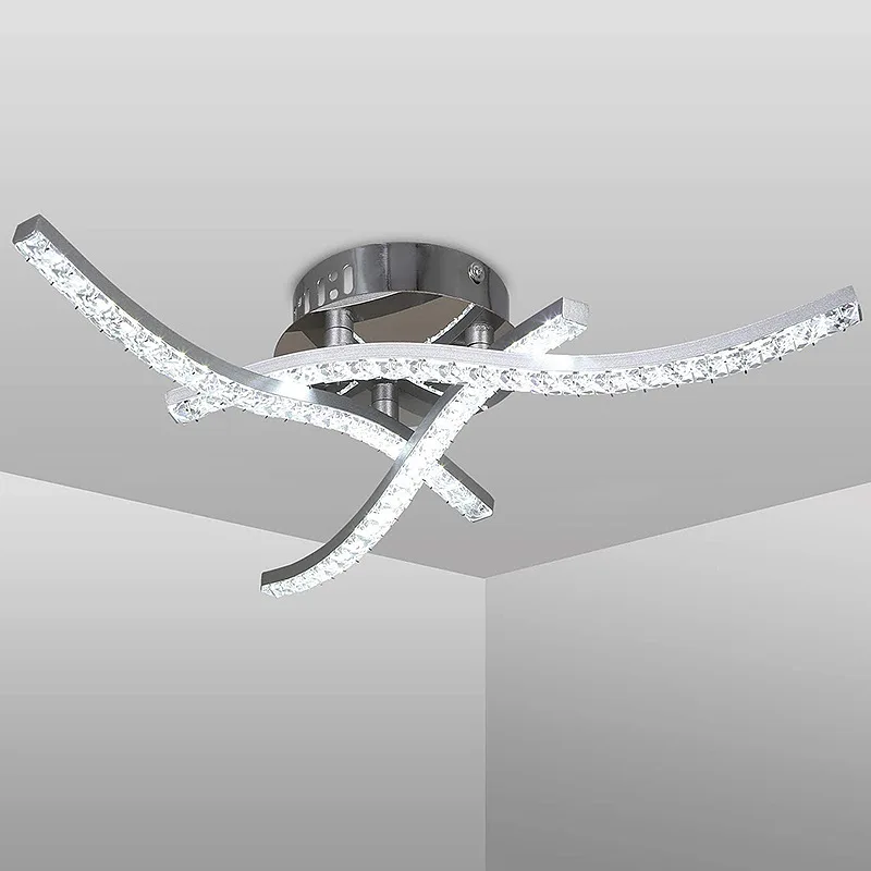 LED Acrylic Lighting Ceiling Lamps - 3 Strips And 4 Strips Options for Living Room And Bedroom Decorative Illumination