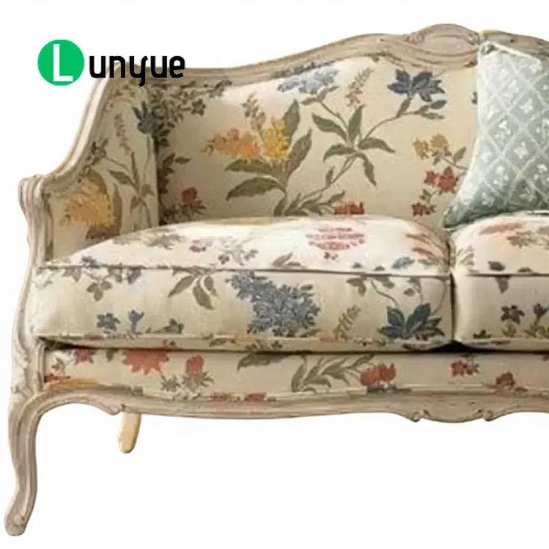 Traditional Wooden Three Seater Recliner Sofa for Hotel Bedroom Apartment Villa Workshop Commercial Use Durable Comfortable