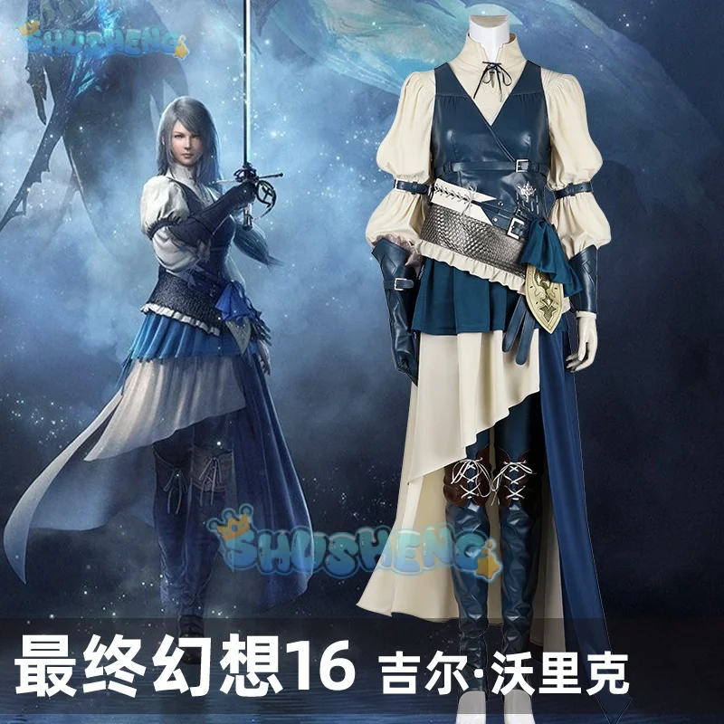 

Jill Warrick Cosplay Costume Final Fantasy XVI FF16 Outfit Women Shirt Dress Pants Suits Halloween Carnival Party Suit