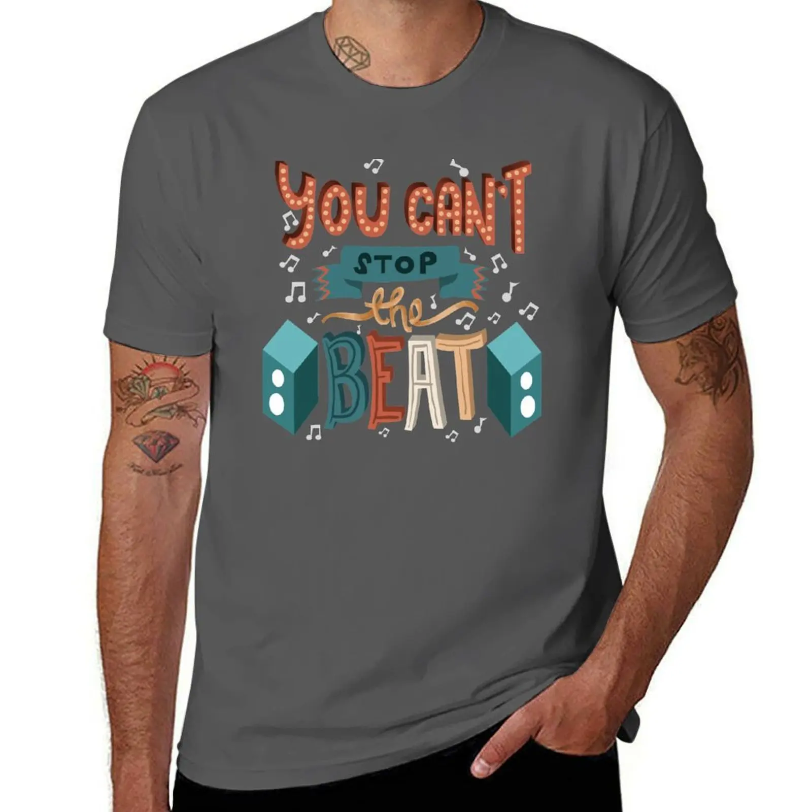 Camiseta Can't Theatre - You The Musical Stop Beat, camiseta de talla grande para uso diario