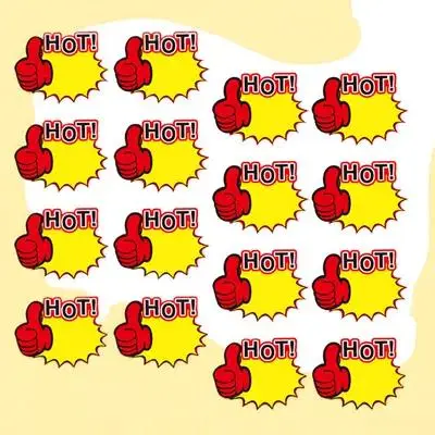 50 個の値札、小売ビジネススクールカーニバルセールイベントプロモーションステッカー用の頑丈な広告タグ、明るいデザイン