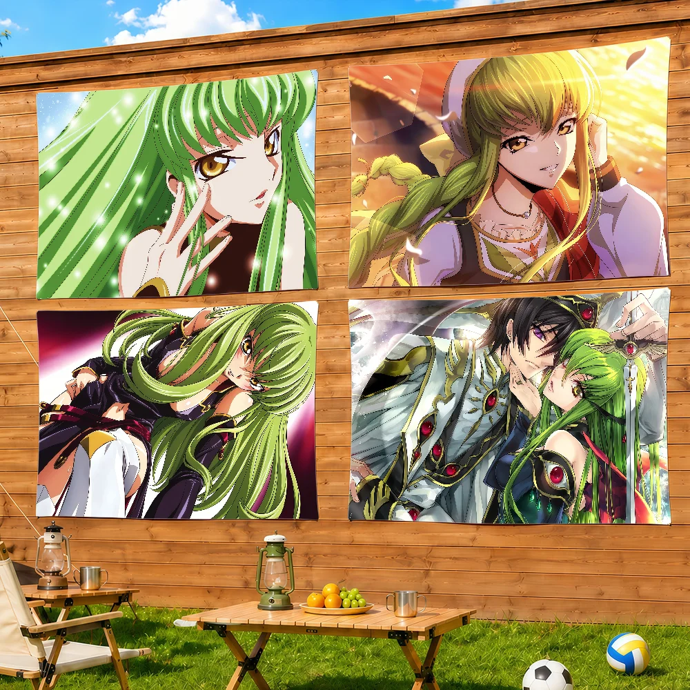 Anime C-Code G-Geass Flag Decorative Home Yard & Garden Decor Banner - Indoor Outdoor Wall Hanging Flag