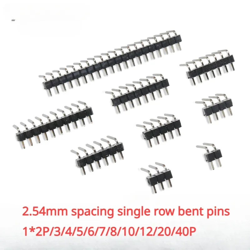 

2.54mm pitch single row looper pins 1*2P/3/4/5/6/7/8/10/12/20/40P