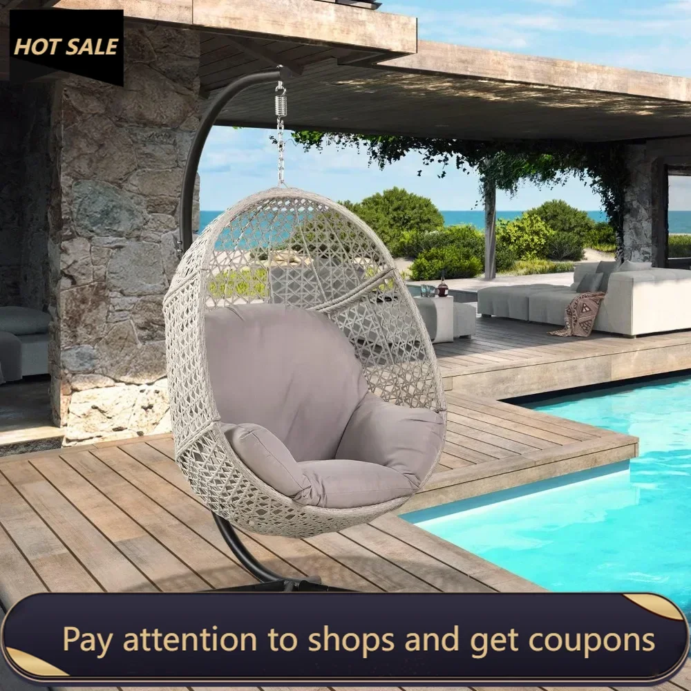 

Hanging Chair Outdoor Garden Swings Complete Set Hammocks Outdoor Furniture Terrace and Garden Balancin Egg Chairs Furnitures